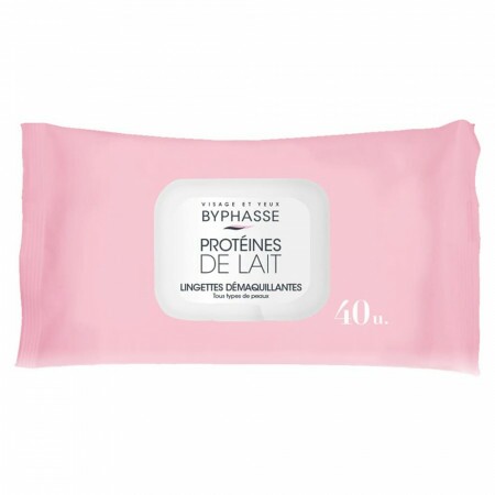 Lingettes Démaquillantes aux Protéines de Lait - Tous Types de Peaux x40 