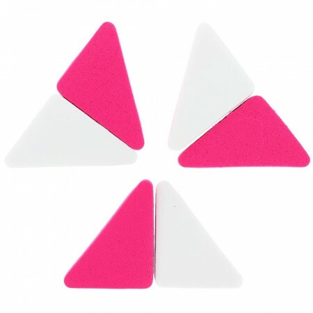 Lot de 6 Éponges Fond de teint Triangle 