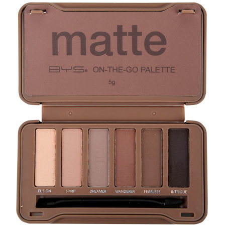 Paleta de Maquillaje Compacta Nude Acabado Mate abierta 