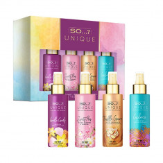 Coffret 4 Mini Brumes So Unique 50ml - Vanilla Candy, Truffle Cream, Sweet Pea, Cashmere (Cosmétiques)