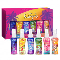 Coffret 6 Mini Brumes Escape 50ml - Ibiza, Bali, Mykonos, Seychelle, Copacabana, Venice
