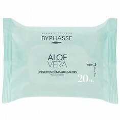 Lingettes Démaquillantes à l'Aloe Vera - Peaux Sensibles x20 