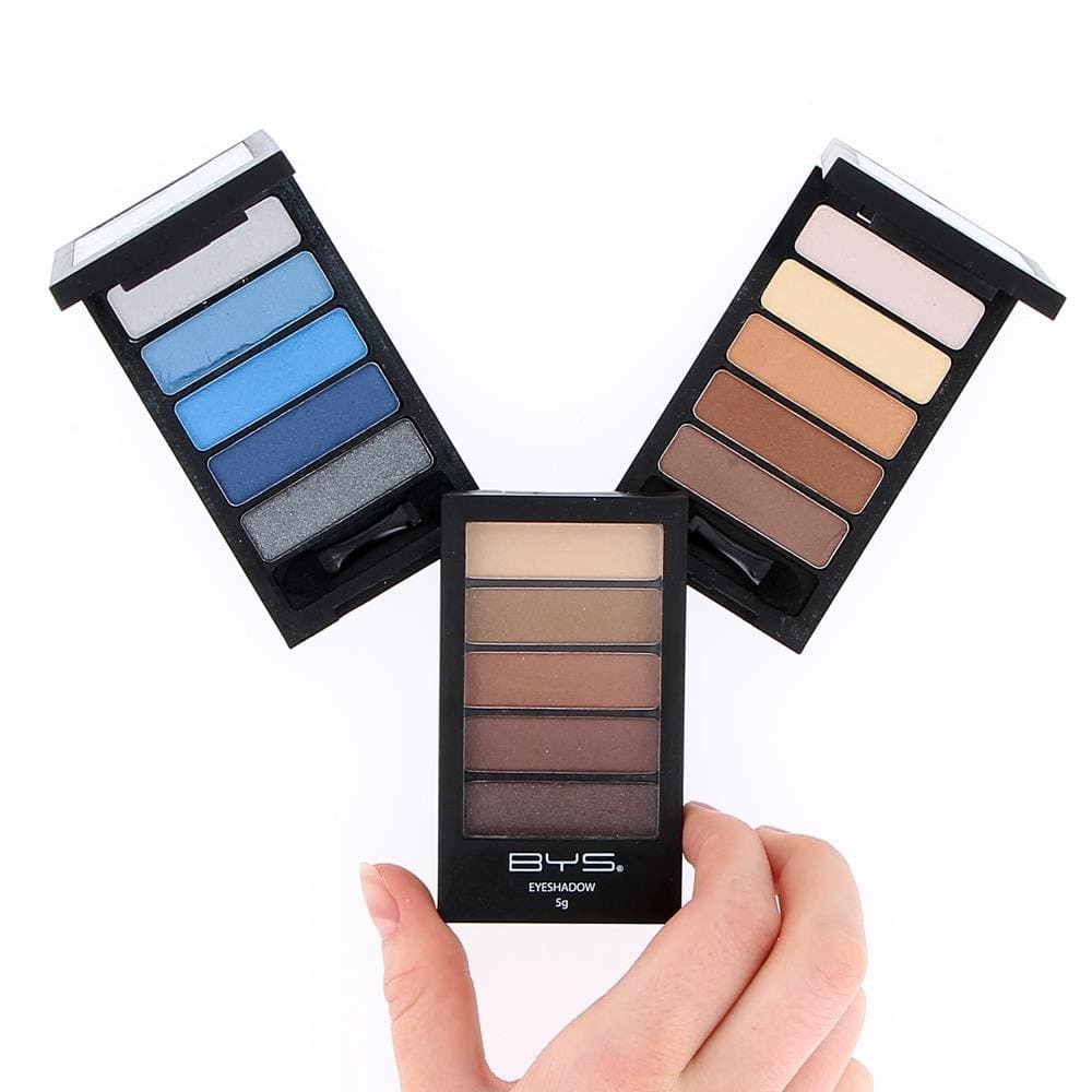 Sombras de ojos efecto Mate 5 tonos en BYS Maquillaje