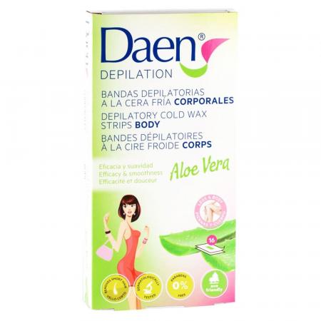 Bandes de Cire Froide Corps x16 : Aloe